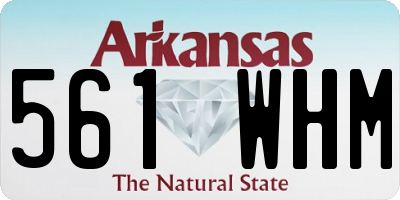AR license plate 561WHM
