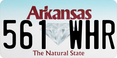 AR license plate 561WHR