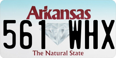 AR license plate 561WHX