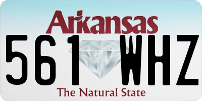 AR license plate 561WHZ