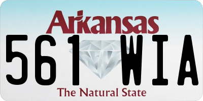 AR license plate 561WIA
