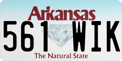 AR license plate 561WIK