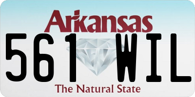 AR license plate 561WIL