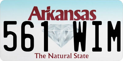 AR license plate 561WIM