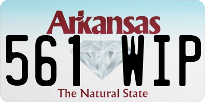 AR license plate 561WIP