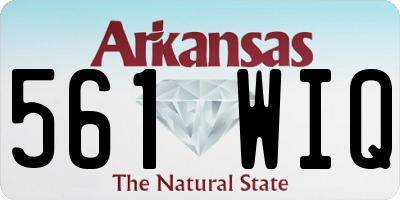 AR license plate 561WIQ