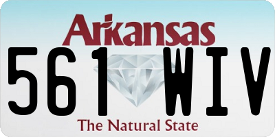 AR license plate 561WIV
