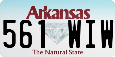 AR license plate 561WIW