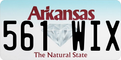 AR license plate 561WIX