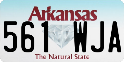 AR license plate 561WJA
