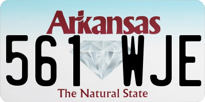 AR license plate 561WJE