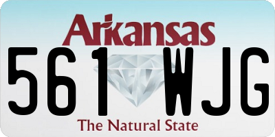 AR license plate 561WJG