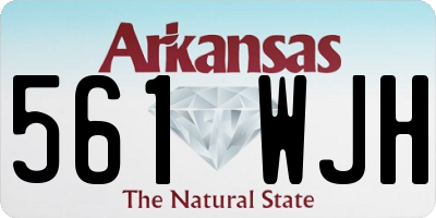 AR license plate 561WJH