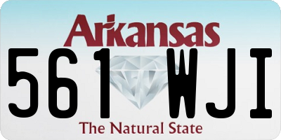 AR license plate 561WJI