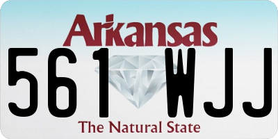 AR license plate 561WJJ