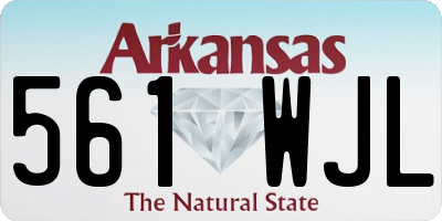 AR license plate 561WJL