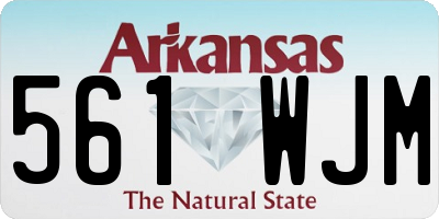AR license plate 561WJM