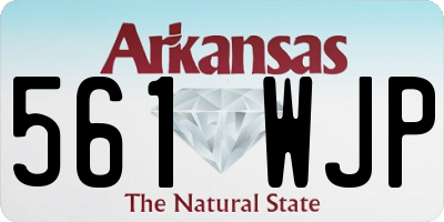 AR license plate 561WJP