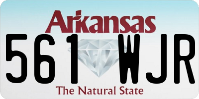 AR license plate 561WJR