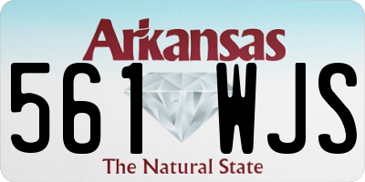 AR license plate 561WJS