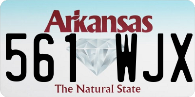 AR license plate 561WJX