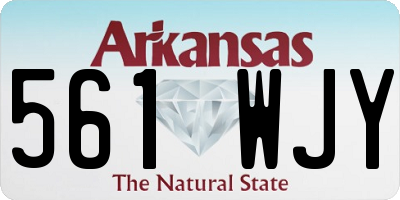 AR license plate 561WJY