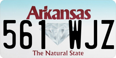 AR license plate 561WJZ