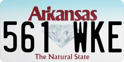 AR license plate 561WKE