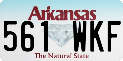 AR license plate 561WKF