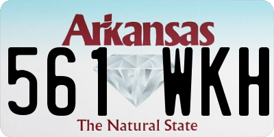 AR license plate 561WKH