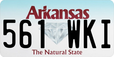 AR license plate 561WKI