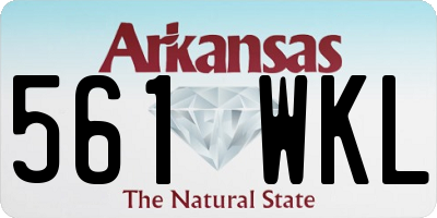 AR license plate 561WKL