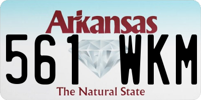 AR license plate 561WKM