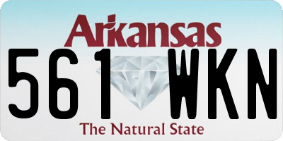 AR license plate 561WKN