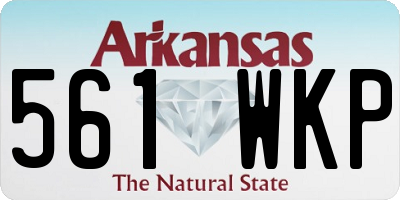 AR license plate 561WKP