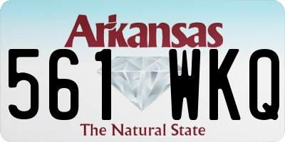 AR license plate 561WKQ