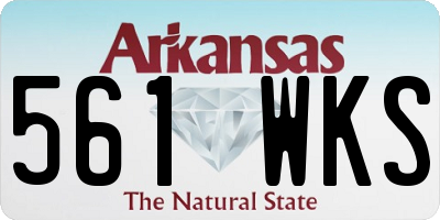 AR license plate 561WKS