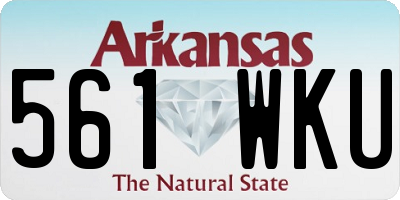 AR license plate 561WKU