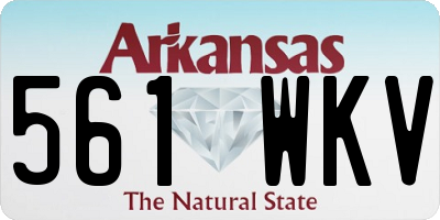 AR license plate 561WKV