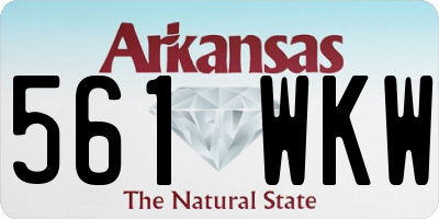 AR license plate 561WKW