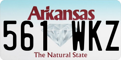 AR license plate 561WKZ