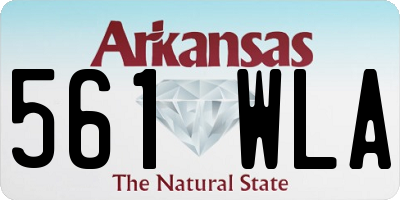 AR license plate 561WLA