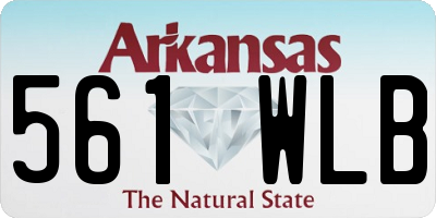 AR license plate 561WLB