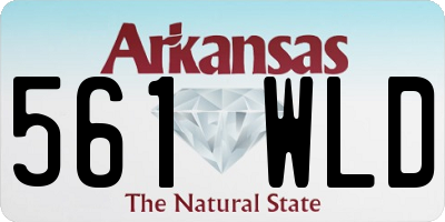 AR license plate 561WLD