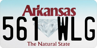 AR license plate 561WLG