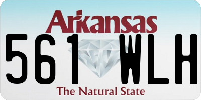 AR license plate 561WLH