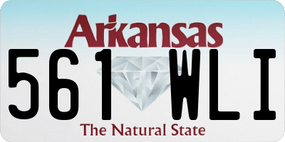 AR license plate 561WLI