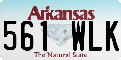 AR license plate 561WLK