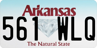 AR license plate 561WLQ