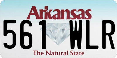 AR license plate 561WLR